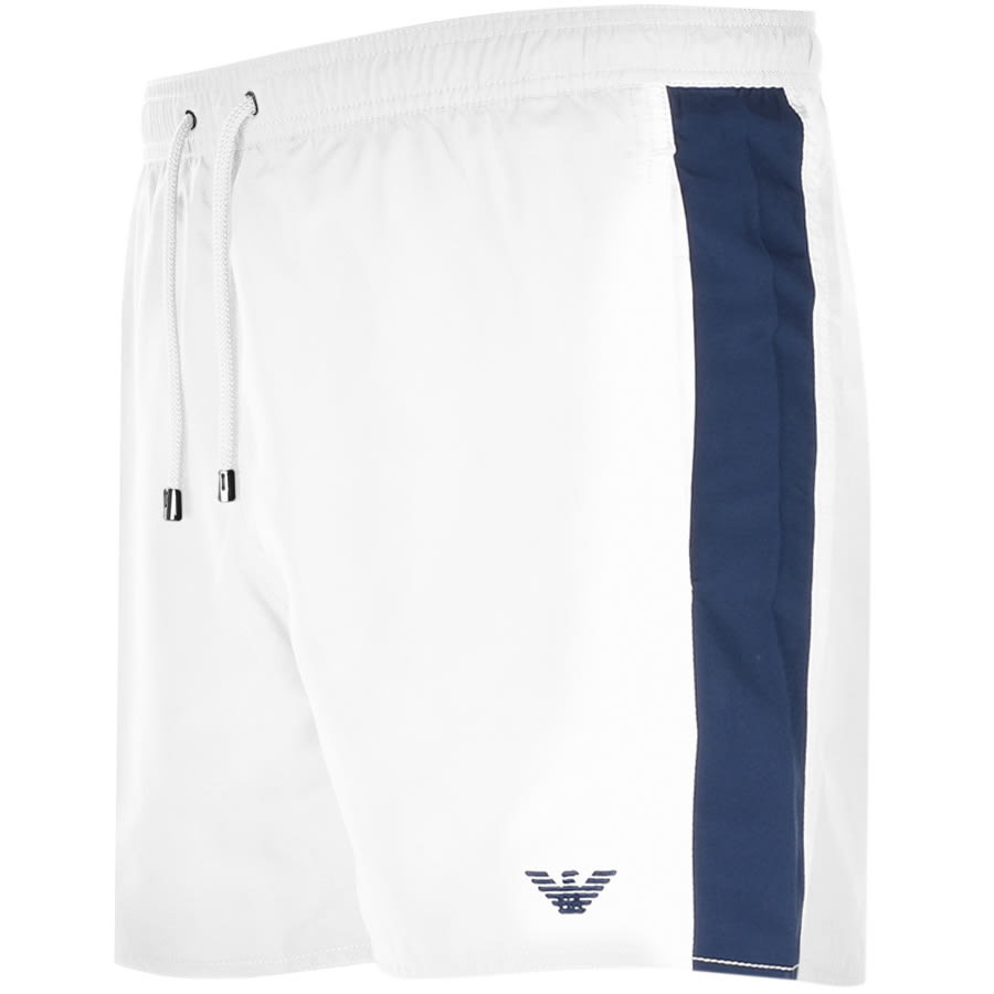 Alternative Image for ProductEmporio Armani Logo Swim Shorts White3